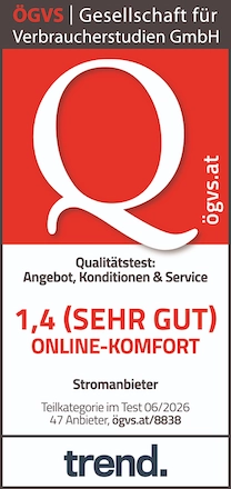 Qualitätstest 1,4 (sehr gut) Online-Komfort - Stromanbieter